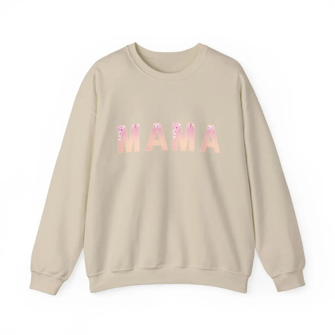MAMA Pink Watercolor Lettering Sweatshirt | Mama Crewneck - Etsy | Etsy (US)
