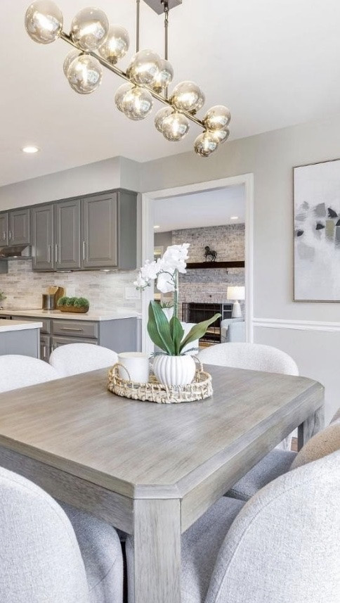 The easiest way to make a dining room feel custom? Upholstered chairs with warmth and texture. Linked our dining table + chairs🤍

#LTKHome #LTKSaleAlert #LTKSeasonal