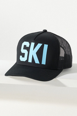 Beach Riot Ski Like a Girl Trucker Hat | Anthropologie (US)