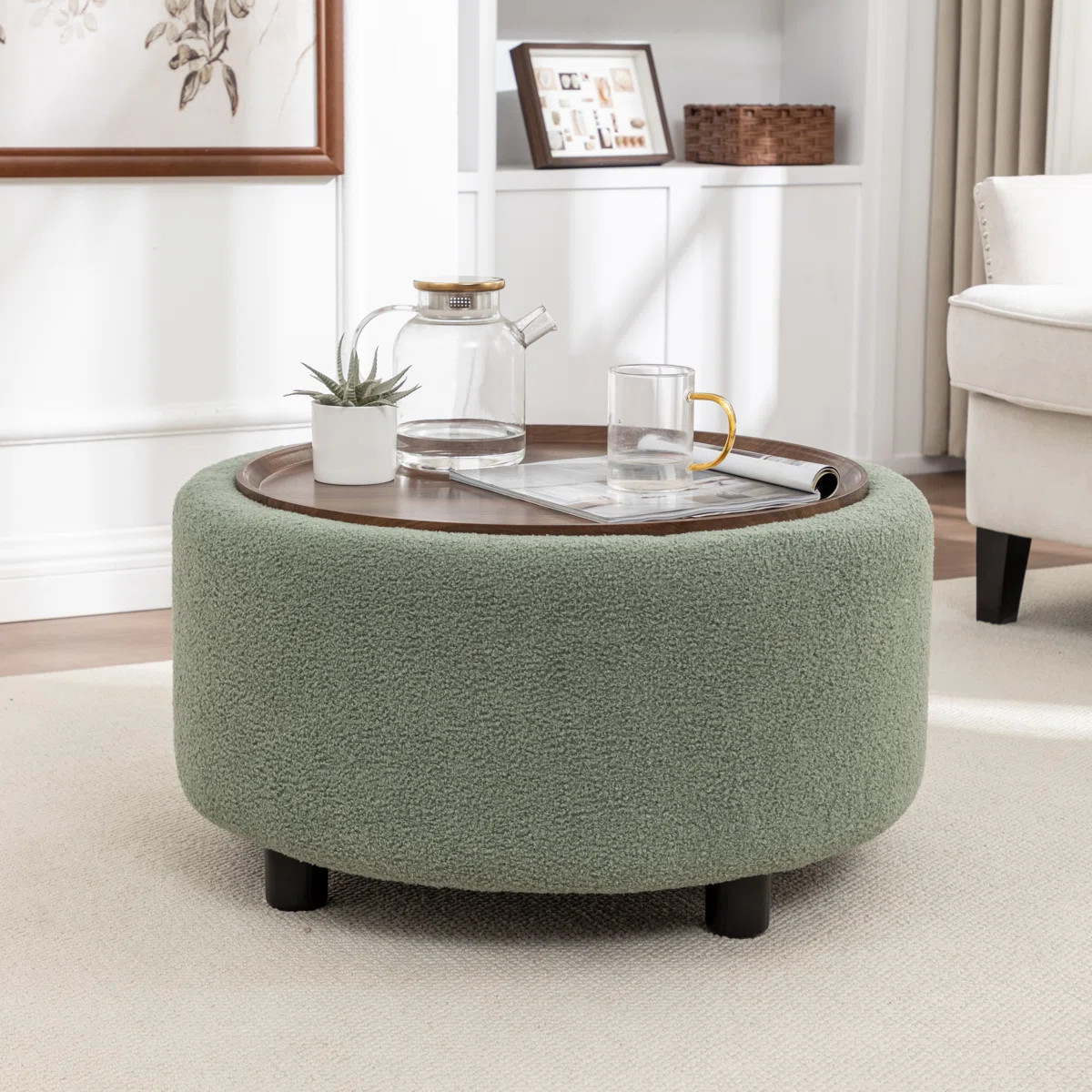 Pietsch Round Coffee Table with Storage | Wayfair North America