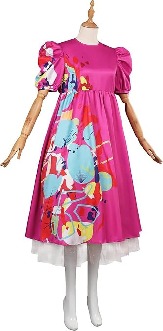 Ruleewe Weird Doll Costume Dress Adult Women Kate Cosplay Pink Outfit Mesh Skirt Puff Short Sleev... | Amazon (US)