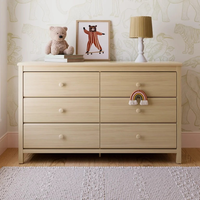 Storkcraft Alpine 6 Drawer Nursery Double Dresser, Driftwood | Walmart (US)