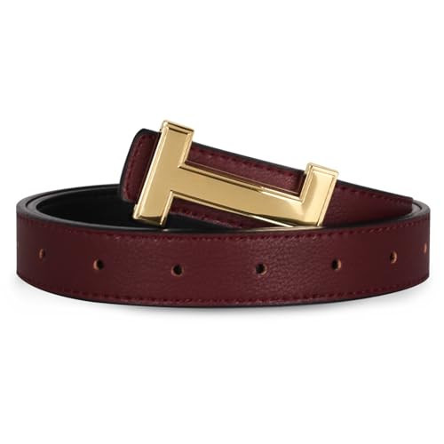 Relang Women's Belts with Gold Buckle, Fashion Waist Band, Elegant Ladies' Belt, Gift for Women | Amazon (US)