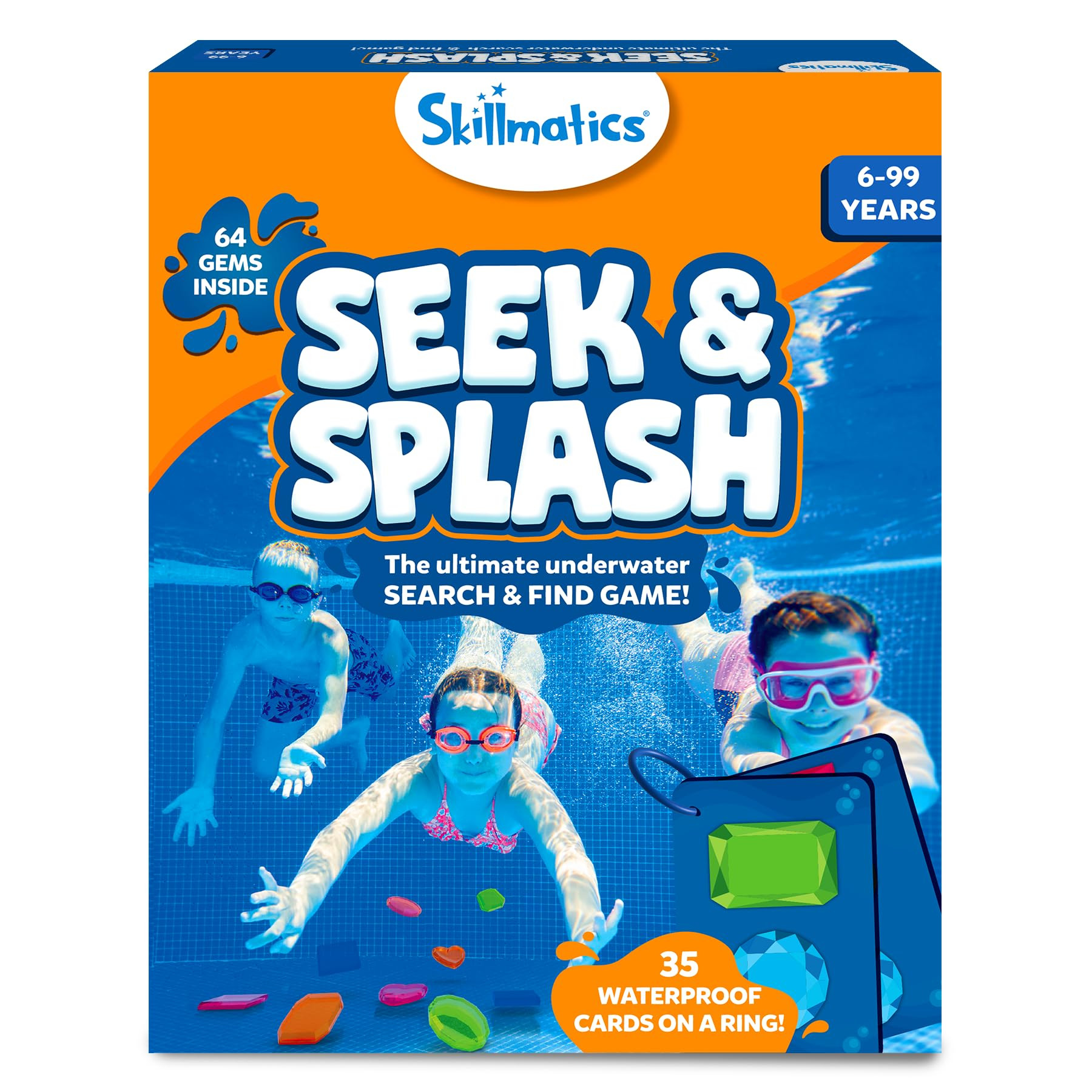 Skillmatics Pool Toys - Seek & Splash, Search & Find Water Game, Swimming Pool Dive Toy, Summer A... | Amazon (US)