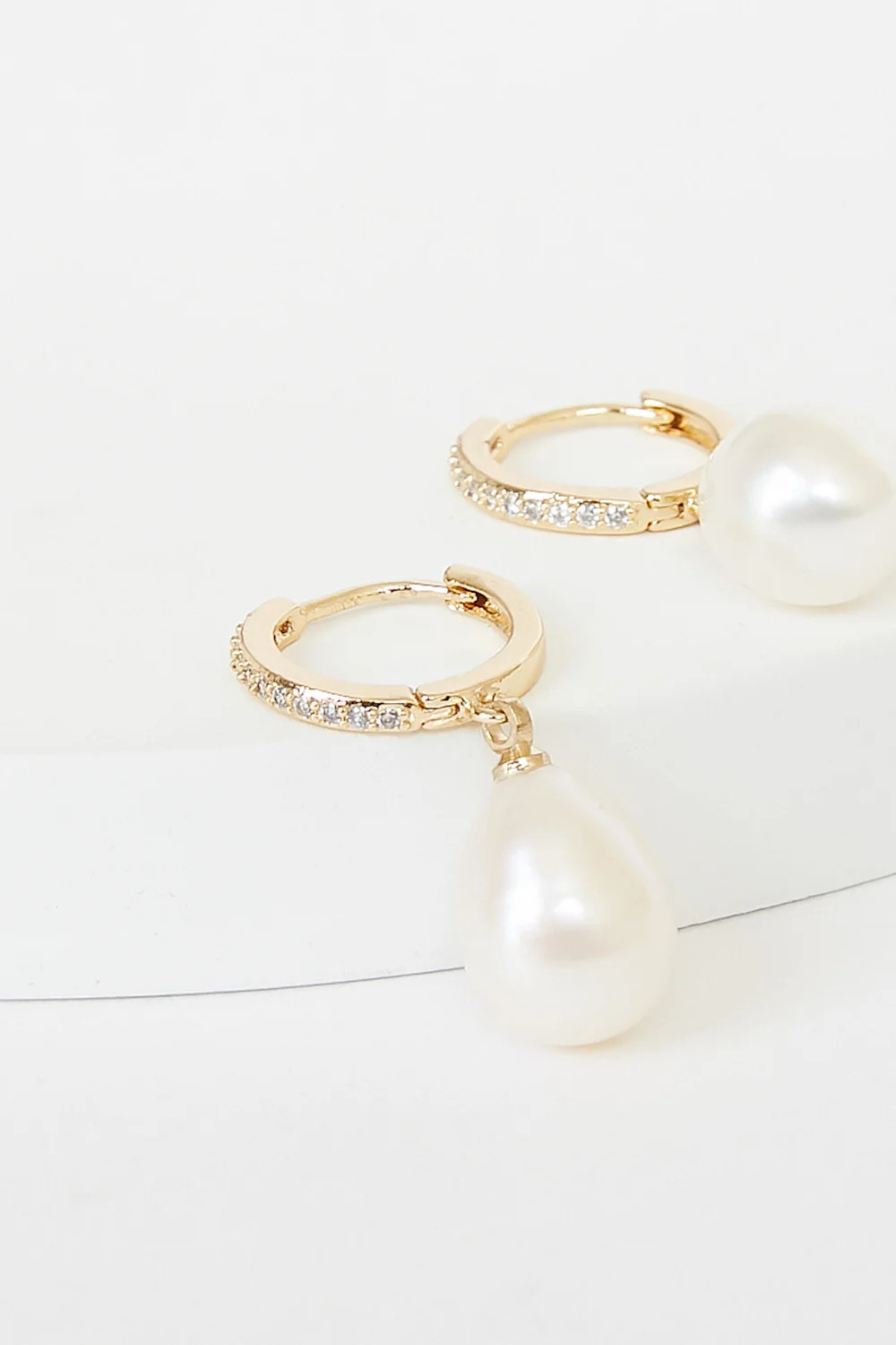 Divine Connection 14KT Gold Pearl Mini Hoop Earrings | Lulus