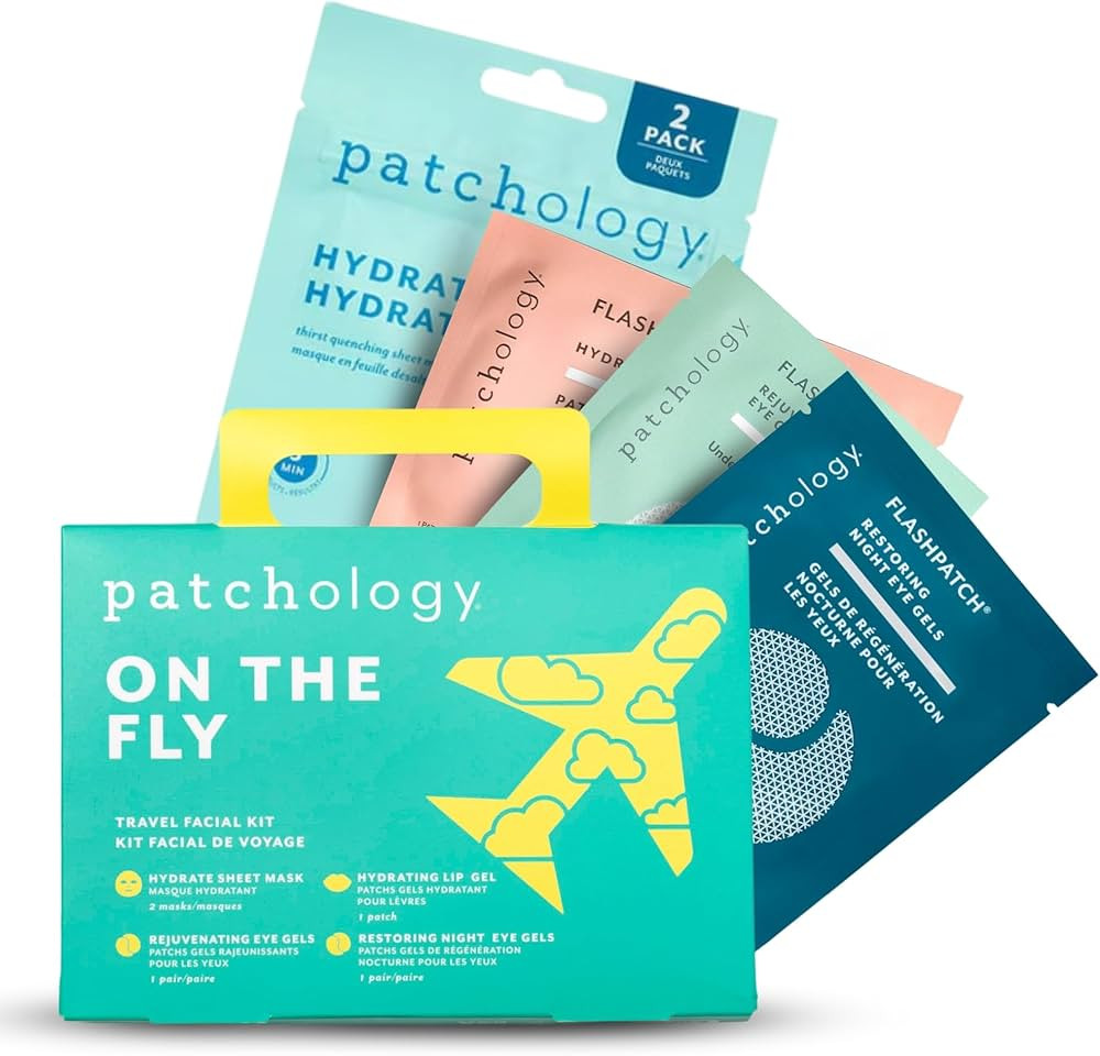 Patchology On The Fly Travel Facial Kit – Travel-Friendly Hydrating Skincare Essentials for Fac... | Amazon (US)