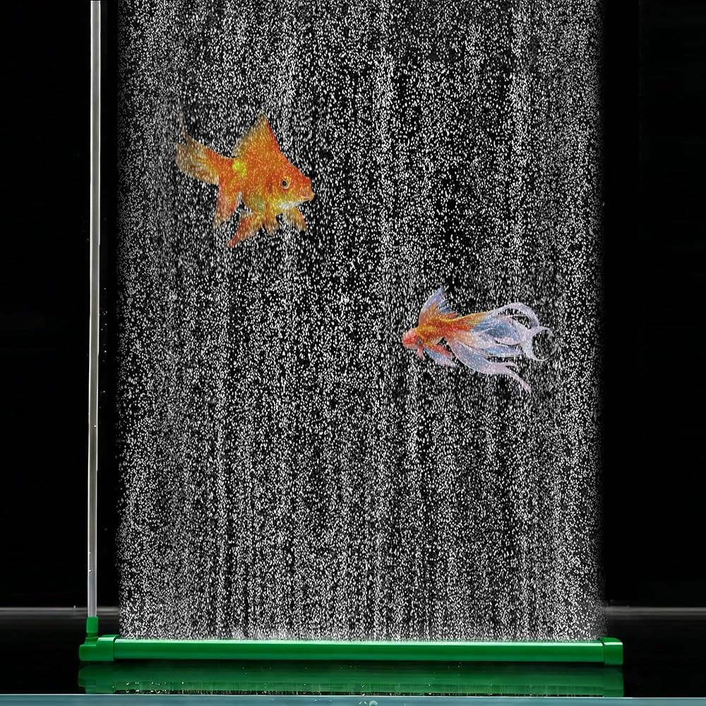 Aquarium Air Bubble Bar, 10.2 Inch Double Row Fine Micro Air Bubble Curtain Wall, Self-Sinking De... | Amazon (US)