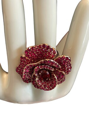 Kate Spade Three Dimensional Multi Layer Rose Fashion Flower Ring Sz 5, 6,  | eBay | eBay US