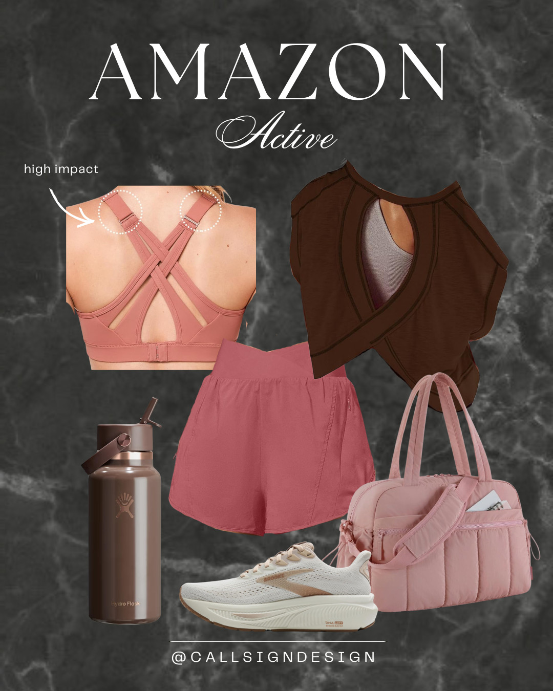 Locked in 🔒💪

Support where it matters, flow where you want it. High-impact sports bra, loose shorts, and an open-back tee to keep it cool while the pace heats up. Finished with a go-to pair of brooks runners, spacious gym bag, and an insulated water bottle (straw = non-negotiable 💧).  

 #LTKgrwm #LTKootd #LTKfitnessgoals