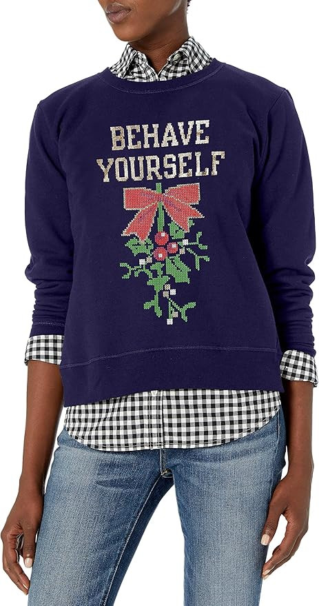 Hanes Women's Ugly Christmas Sweatshirt | Amazon (US)
