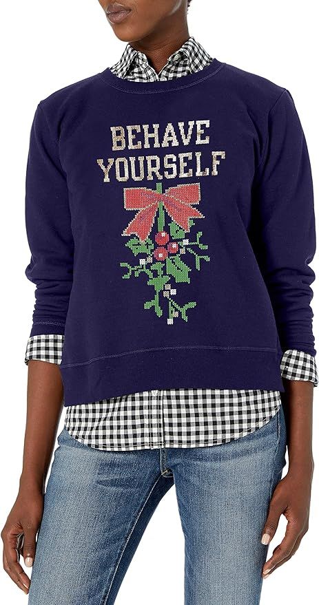 Hanes Women's Ugly Christmas Sweatshirt | Amazon (US)