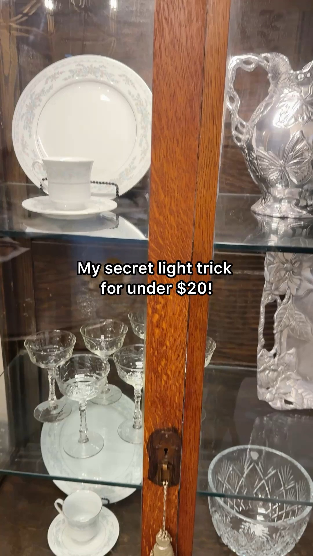 Transform your china cabinet into a stunning display with my secret light trick for under $20! Discover these rechargeable magnetic lights that effortlessly add ambient elegance. Choose between motion sensor activation or an always-on glow to perfectly showcase your treasured pieces. Illuminate your space without breaking the bank! 

#LTKFindsUnder50 #LTKHome