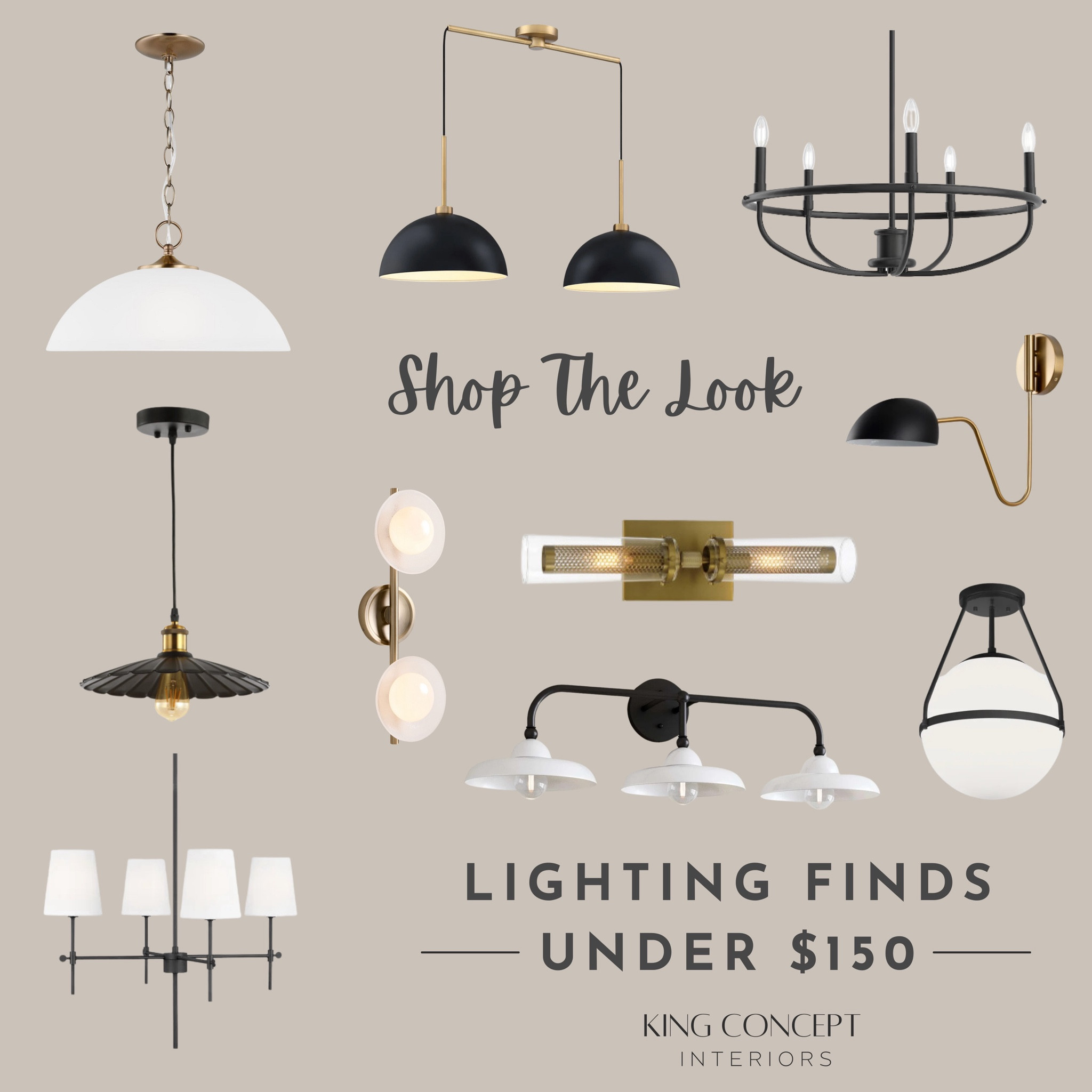 Shop Trendy Affordable Lighting Under $150! 

These trendy light fixtures will elevate your space without breaking the bank! 

#LTKhome #LTKsalealert