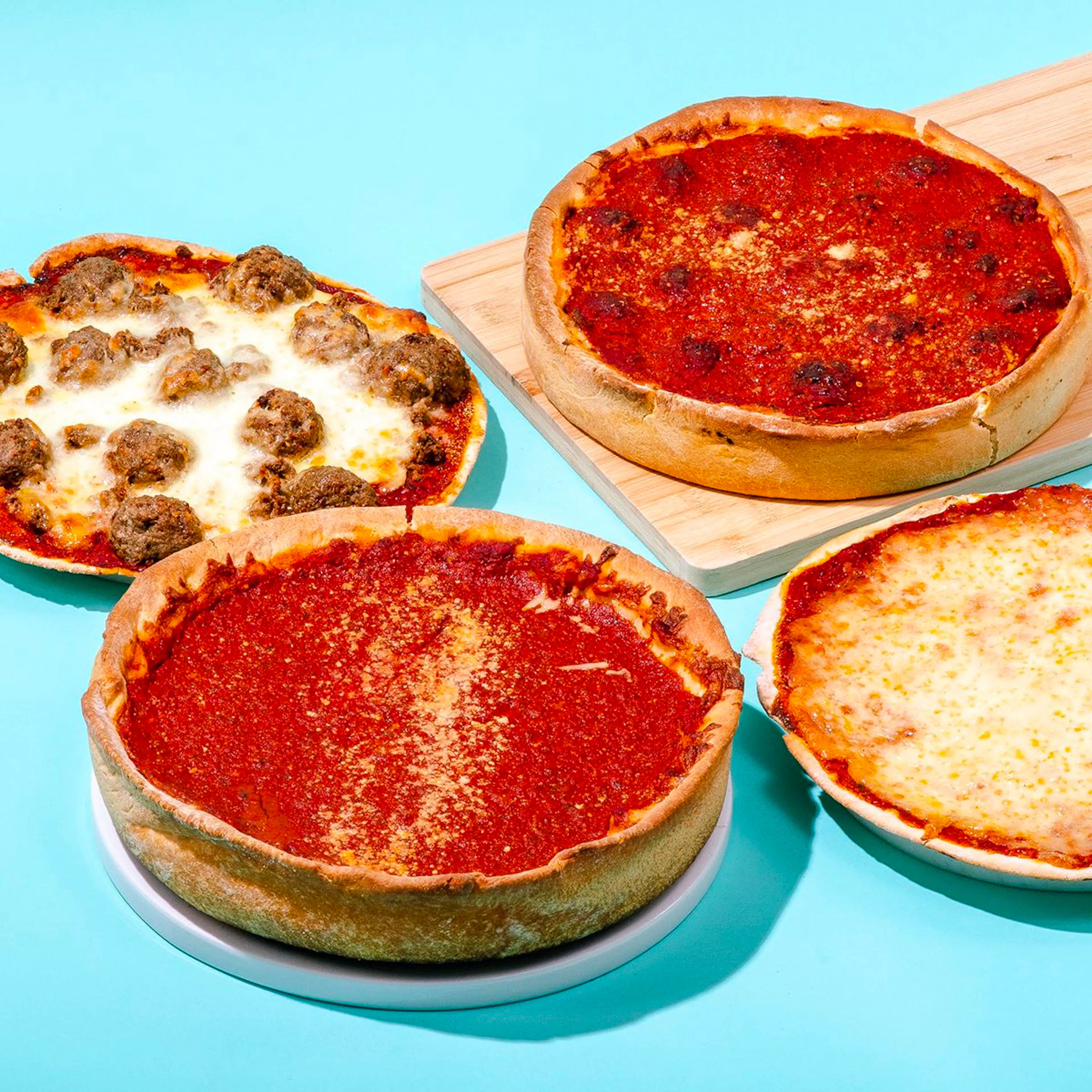 Thin Crust + Deep Dish Combo - 4 Pack by Bartolini’s | Goldbelly | Goldbelly