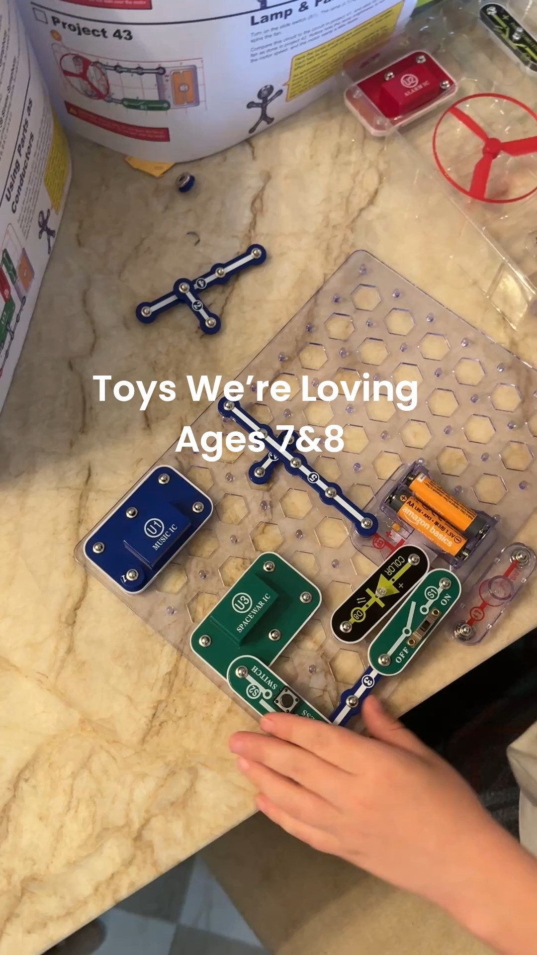 Saturday morning play with my kids ages 7 and 8. My son recently got into this Snap Circuits game where he connects pieces to make lights go on and sounds. Definitely not what I was into as a kid, but he’s loving it! I’m working in the How To Draw Cute Things book 💁🏼‍♀️ and my daughter loves the 3D pen she got for her birthday. Linking a few other things from her birthday too! 



#LTKKids #LTKFamily