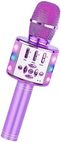 Amazmic Toys for Girls, Kids Karaoke Microphone Toddler Microphone for Kids with Lights, Birthday... | Amazon (US)