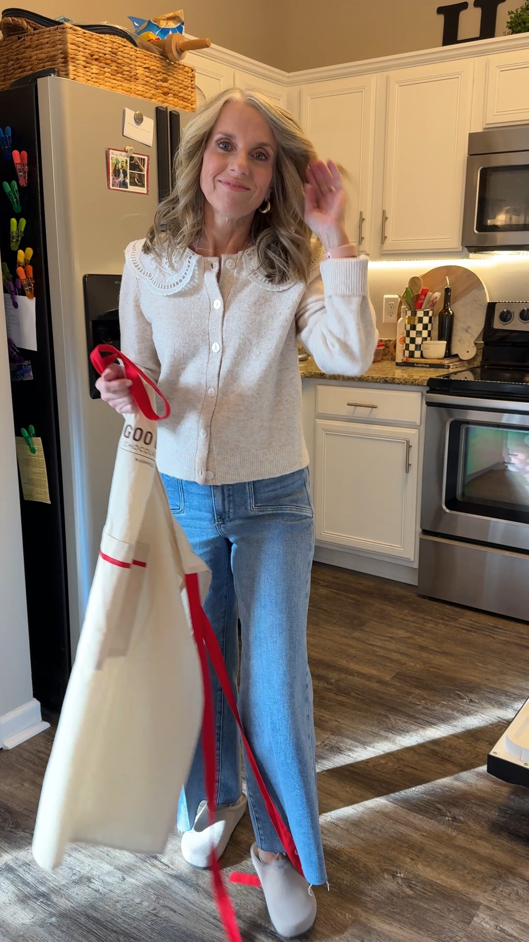 Last day for 30% off Avara and Anthropolgie sale. Wearing small sweater and 27 jeans.

#LTKSaleAlert #LTKOver40 #LTKgrwm