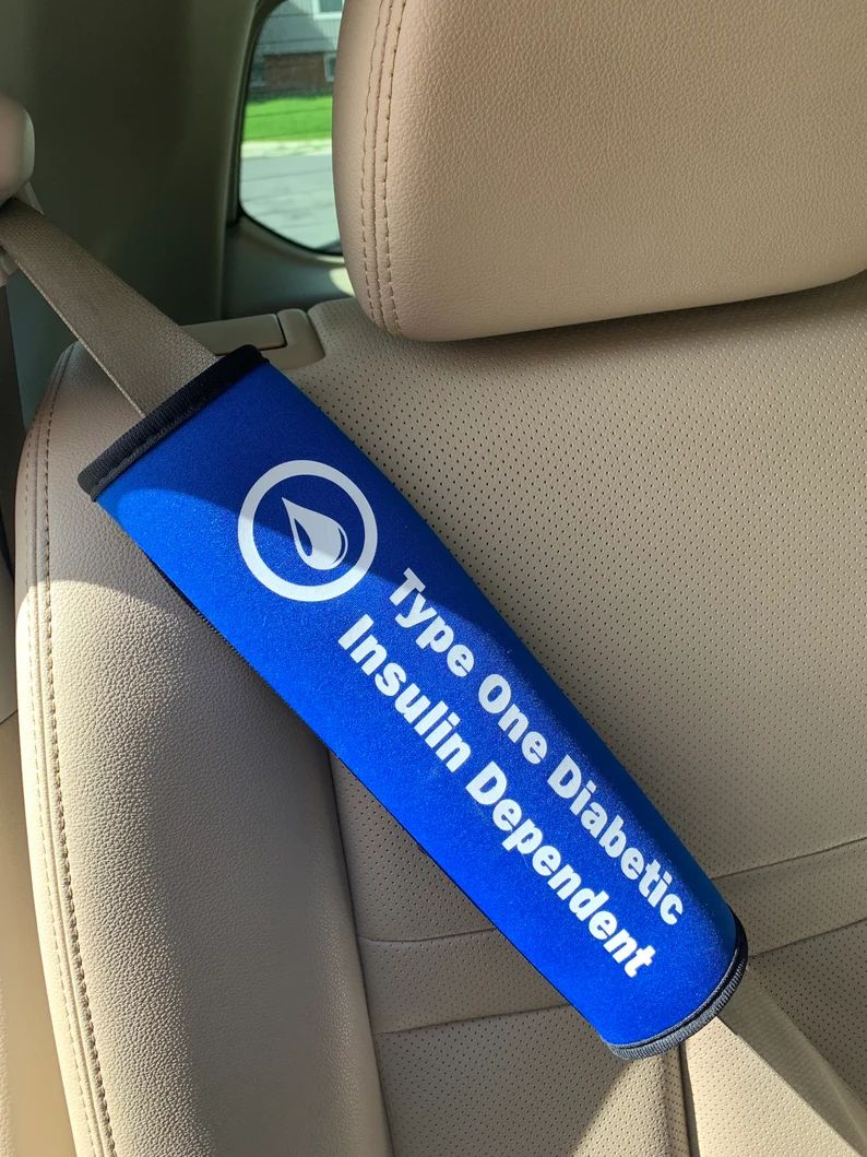 Royal Blue T1D Seatbelt Cover - Medical Alert - Type One Diabetic - Insulin Dependent | Etsy (US)