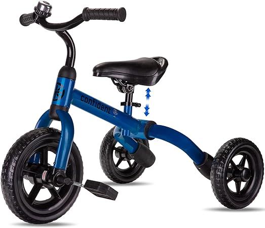 YGJT 3 in 1 Tricycle for Toddlers Age 2 3 4 Year Old, Folding Kids Bikes with Adjustable Seat and... | Amazon (US)