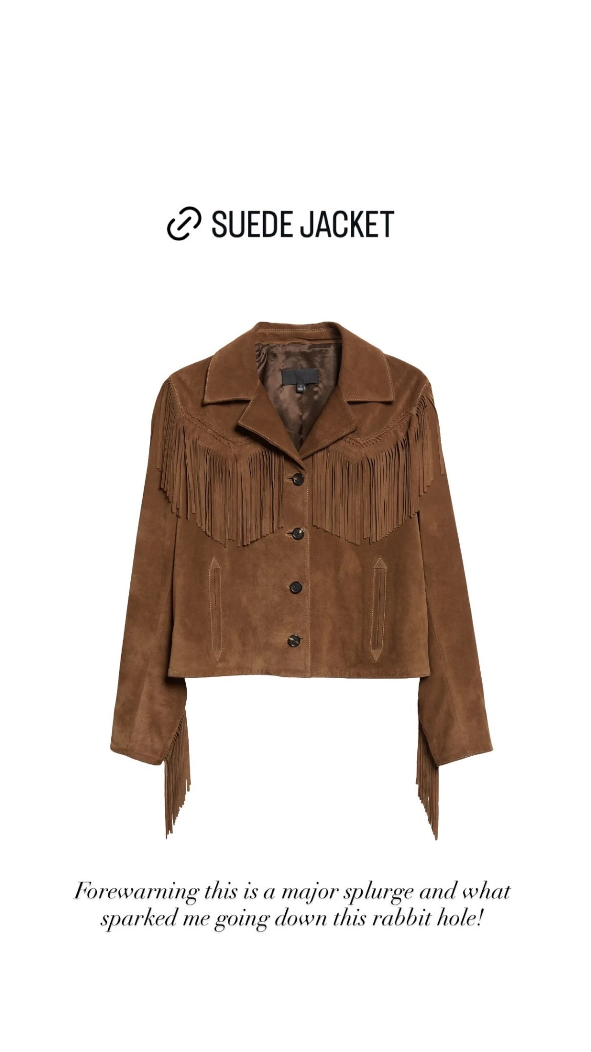 Suede jacket, fringe western jacket.