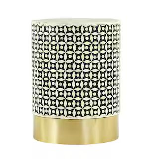 Litton Lane Gold Metal Eclectic Accent Table 32793 | The Home Depot