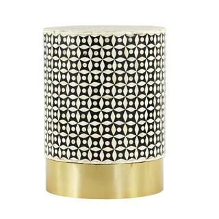 Litton Lane Gold Metal Eclectic Accent Table 32793 | The Home Depot