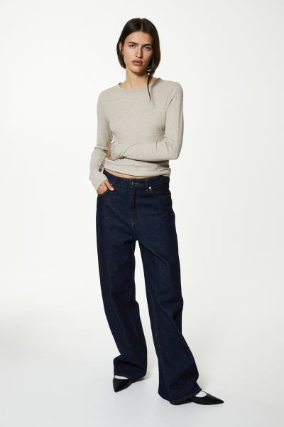 Ribbed modal-blend top | H&M (UK, MY, IN, SG, PH, TW, HK)