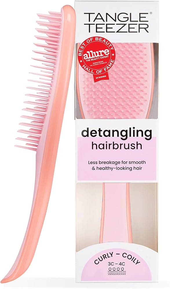 Tangle Teezer Ultimate Detangler Curly Hair Brush, Dry & Wet Hairbrush, Reduces Frizz & Breakage,... | Amazon (US)