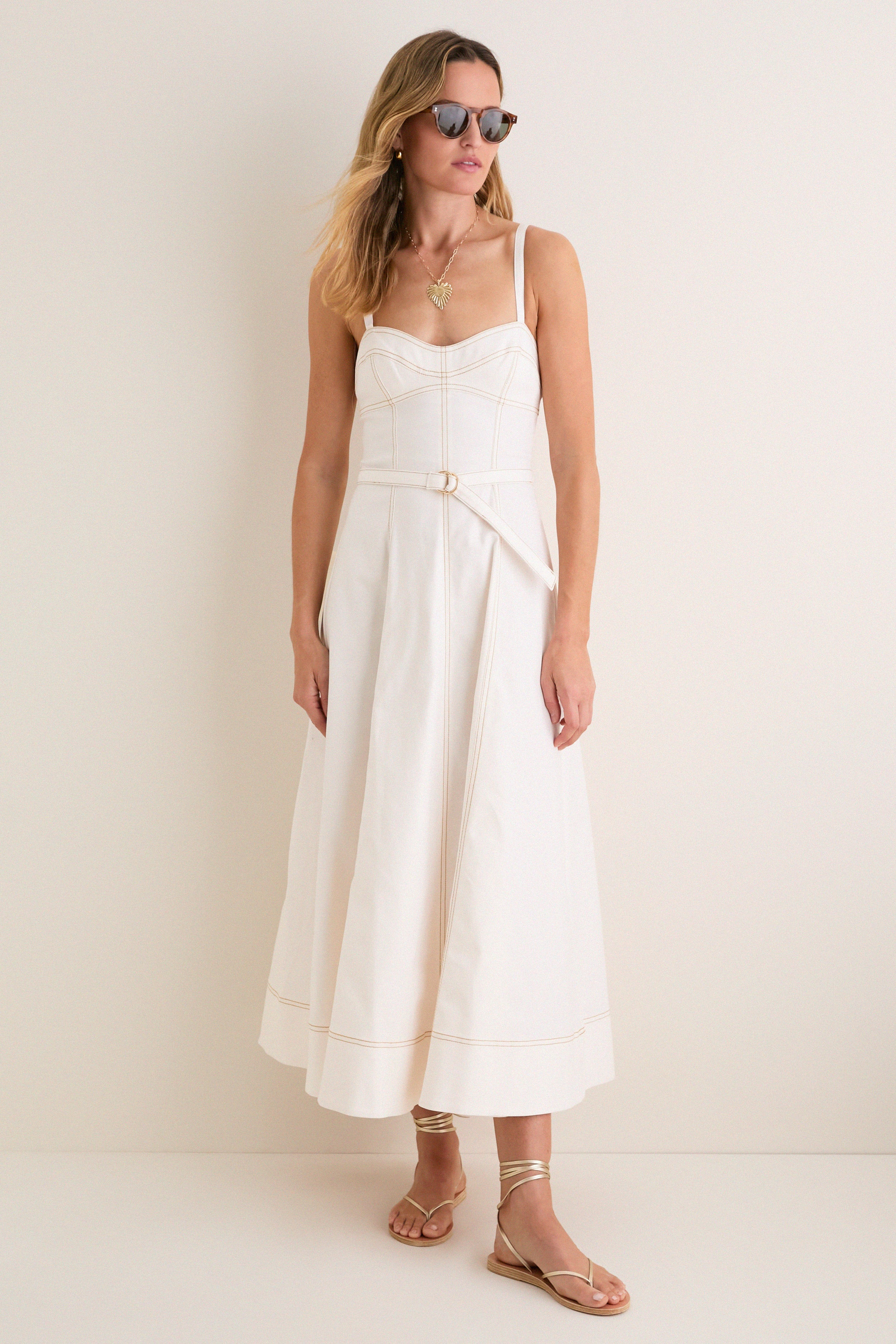 Off White Fiona Dress | Tuckernuck (US)