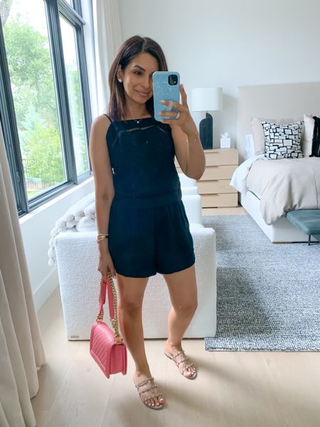 This is the cutest set from Abercrombie. Would look great dressed up or down! Wearing size XS in the top and bottoms. Shop now for 25% off shorts and use my stackable code AFNASREEN!

#LTKStyleTip #LTKSaleAlert #LTKFindsUnder100