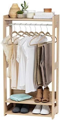 IRIS USA KWR-LB Clothing Garment Rack, Light Brown | Amazon (US)
