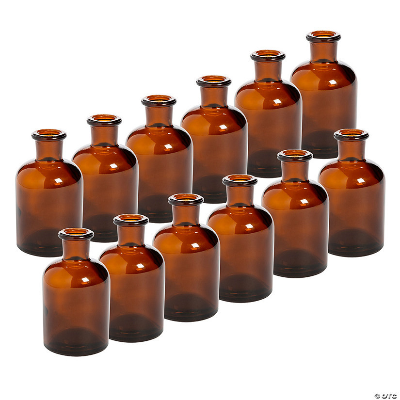 Bulk Small Amber Glass Bud Vases | Oriental Trading Company