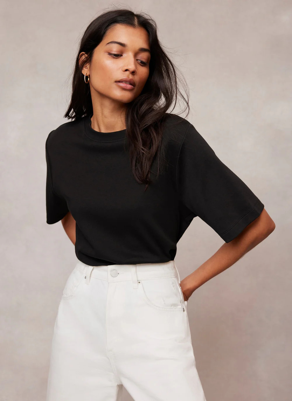 Black Ultimate Cotton T-Shirt | Mint Velvet