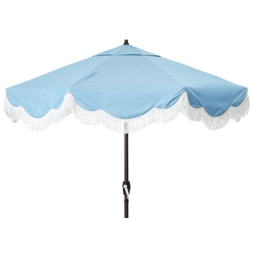 Cloud Fringe Patio Umbrella, Sunbrella | One Kings Lane