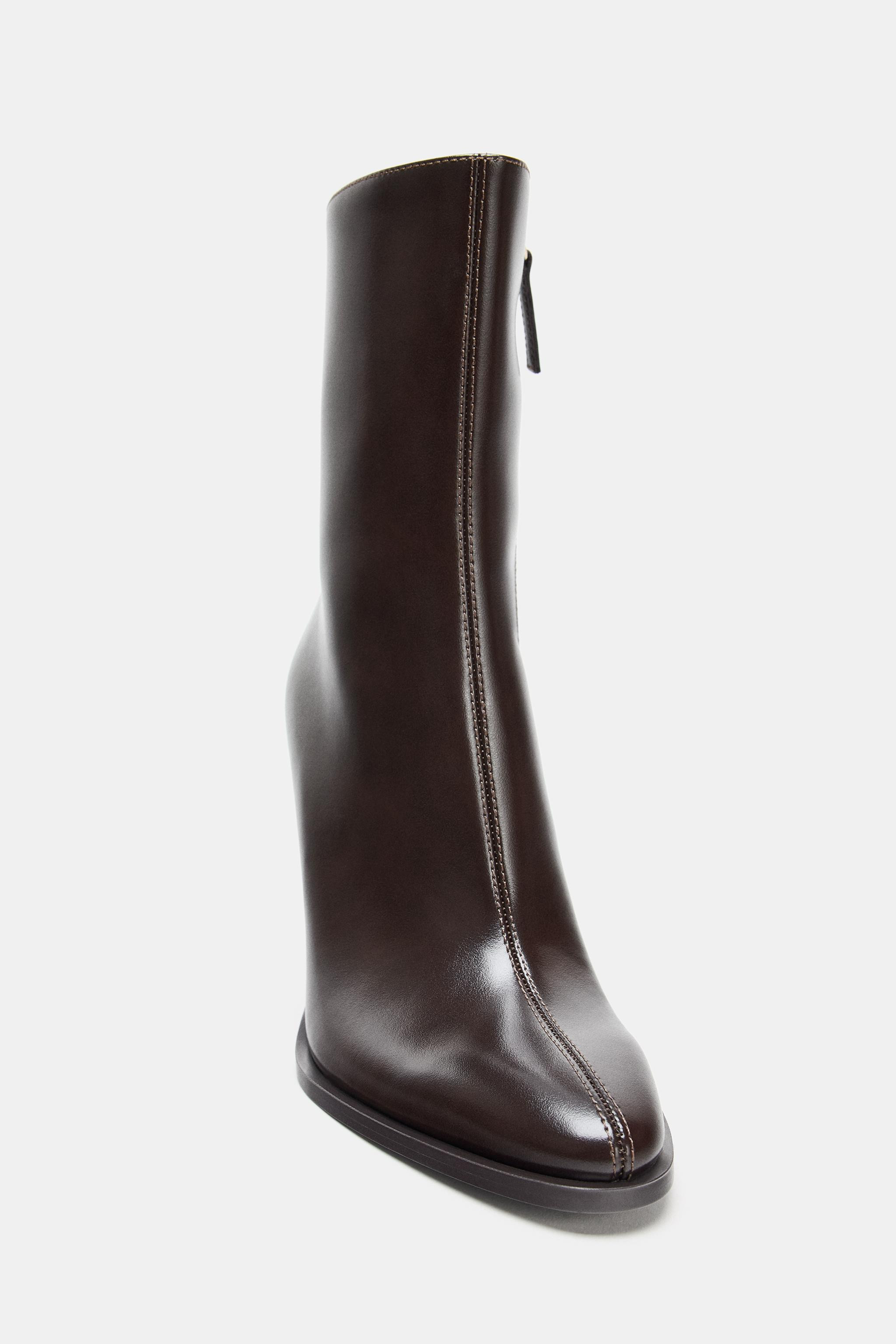 HIGH-HEEL ANKLE BOOTS | Zara UK