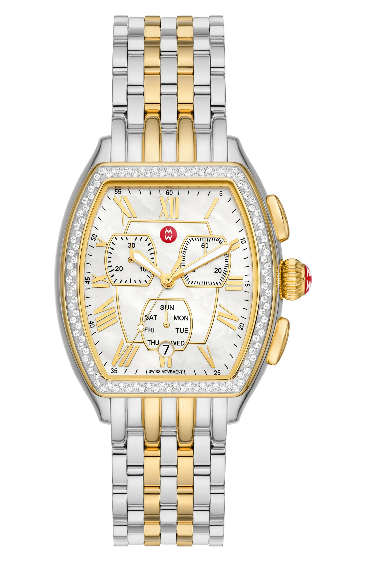 Releve Diamond Chronograph Watch, 35 x 45mm | Nordstrom