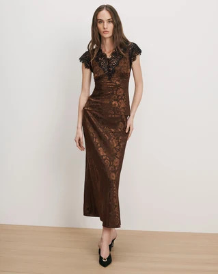 Pascaline Lace-Trimmed Top | Veronica Beard
