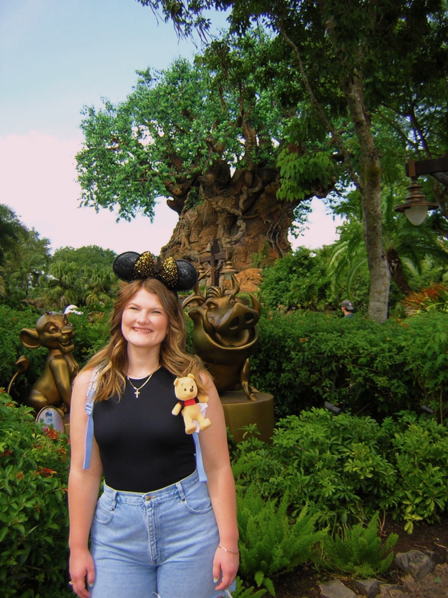 My goal at Disney is always to be comfy and cute! I love these tank tops because disney can get VERY hot😅

Wearing a medium in the tank🖤
Pooh Nuimos attached with a hair tie🍯

Similar ears and type of backpack posted!

#LTKTravel #LTKGiftGuide #LTKFindsUnder50