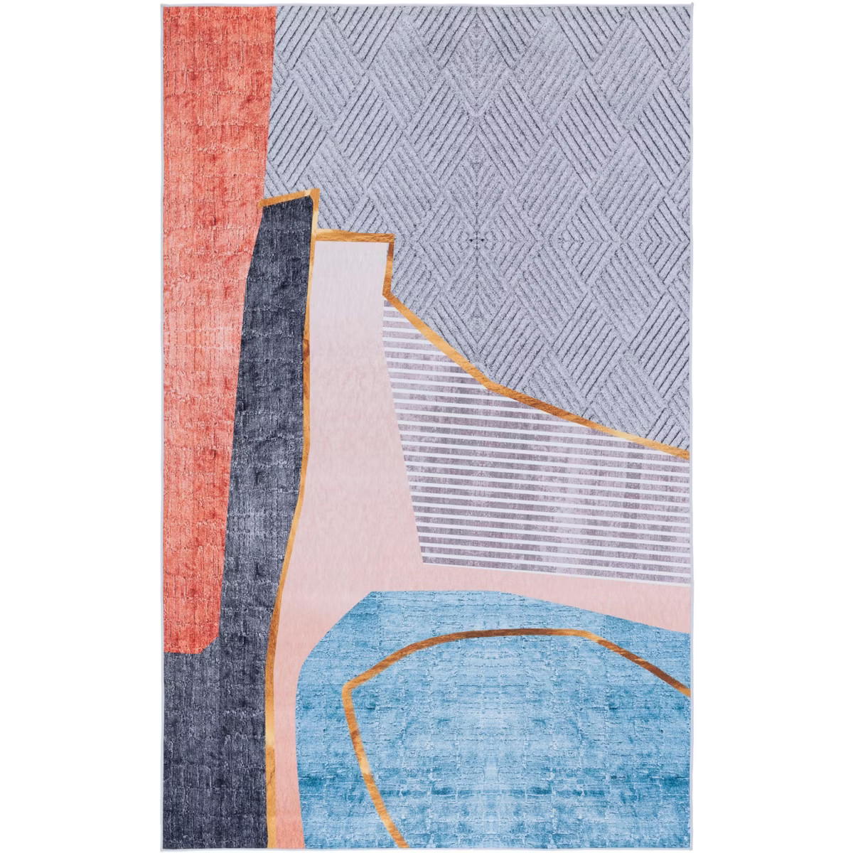 Tacoma TAC834 Machine Washable Skid Resistant Stain Resistant Non-Shedding Power Loomed Indoor Ru... | Target