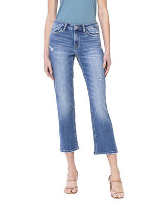 Vervet Women's Mid Rise Cropped Straight Jeans - Macy's | Macy's