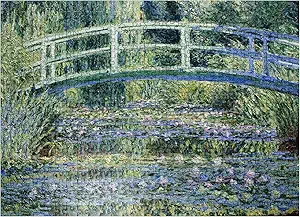 MyPuzzle Claude Monets Water Lilies and Japanese Bridge 1899 - Premium 500 Piece Jigsaw Puzzle fo... | Amazon (US)