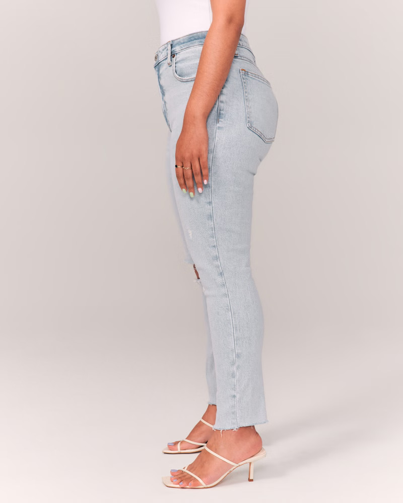 Women's Curve Love High Rise Skinny Jean | Women's Clearance | Abercrombie.com | Abercrombie & Fitch (US)