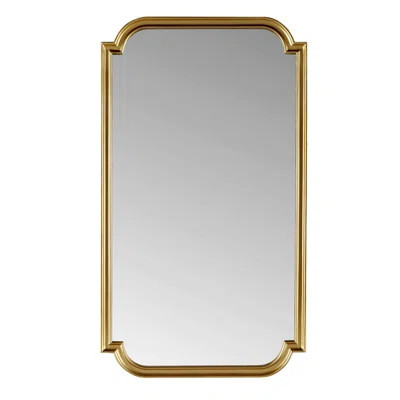 Rectangular Wall Mirror With Scalloped Corners | Wayfair North America