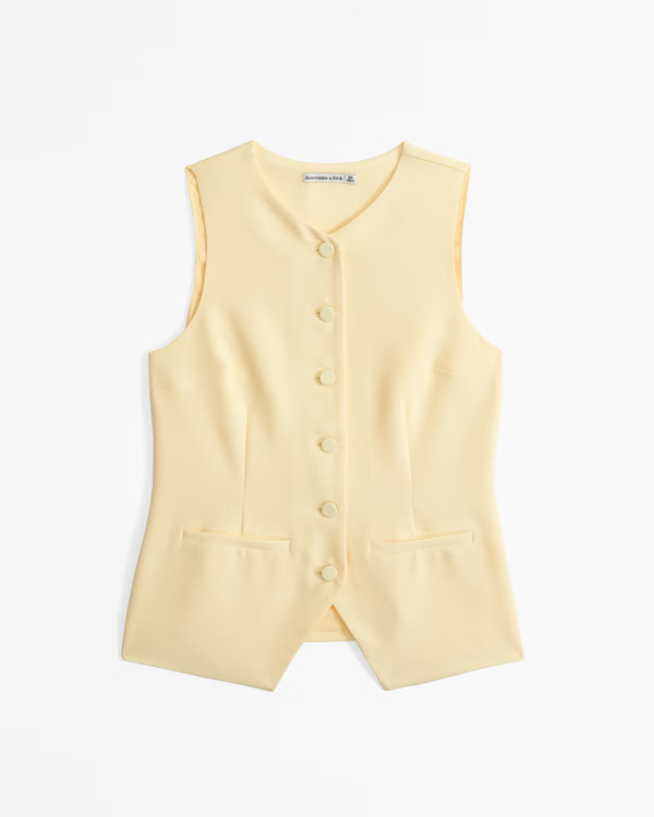 The A&F Mara Button-Through Vest | Abercrombie & Fitch (US)