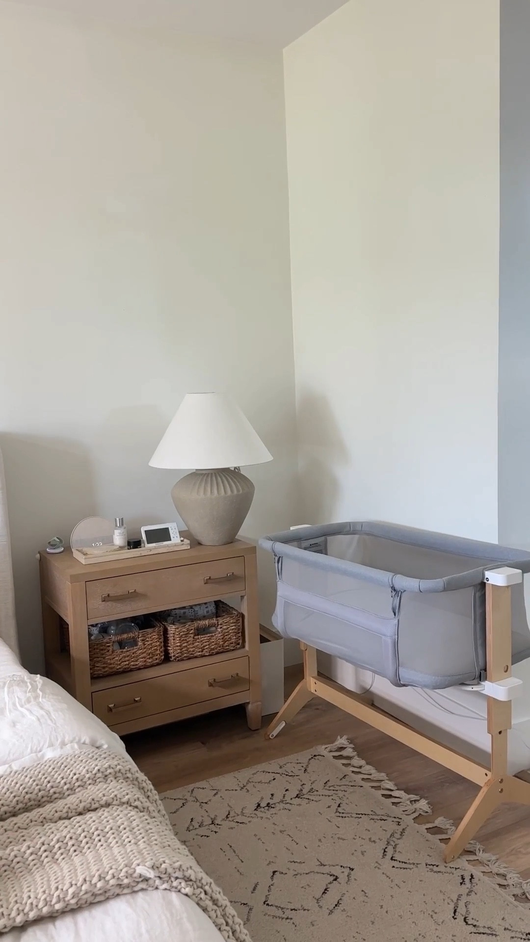 Nest with me! My bedside nursing and diaper baskets + bassinet! Almost ready for baby!!!

#LTKBaby #LTKBump #LTKHome
