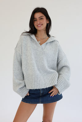 Lizzie Sweater in Grey | Grey Bandit