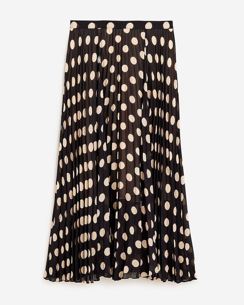 Gwyneth pleated skirt in dot chiffon | J.Crew US