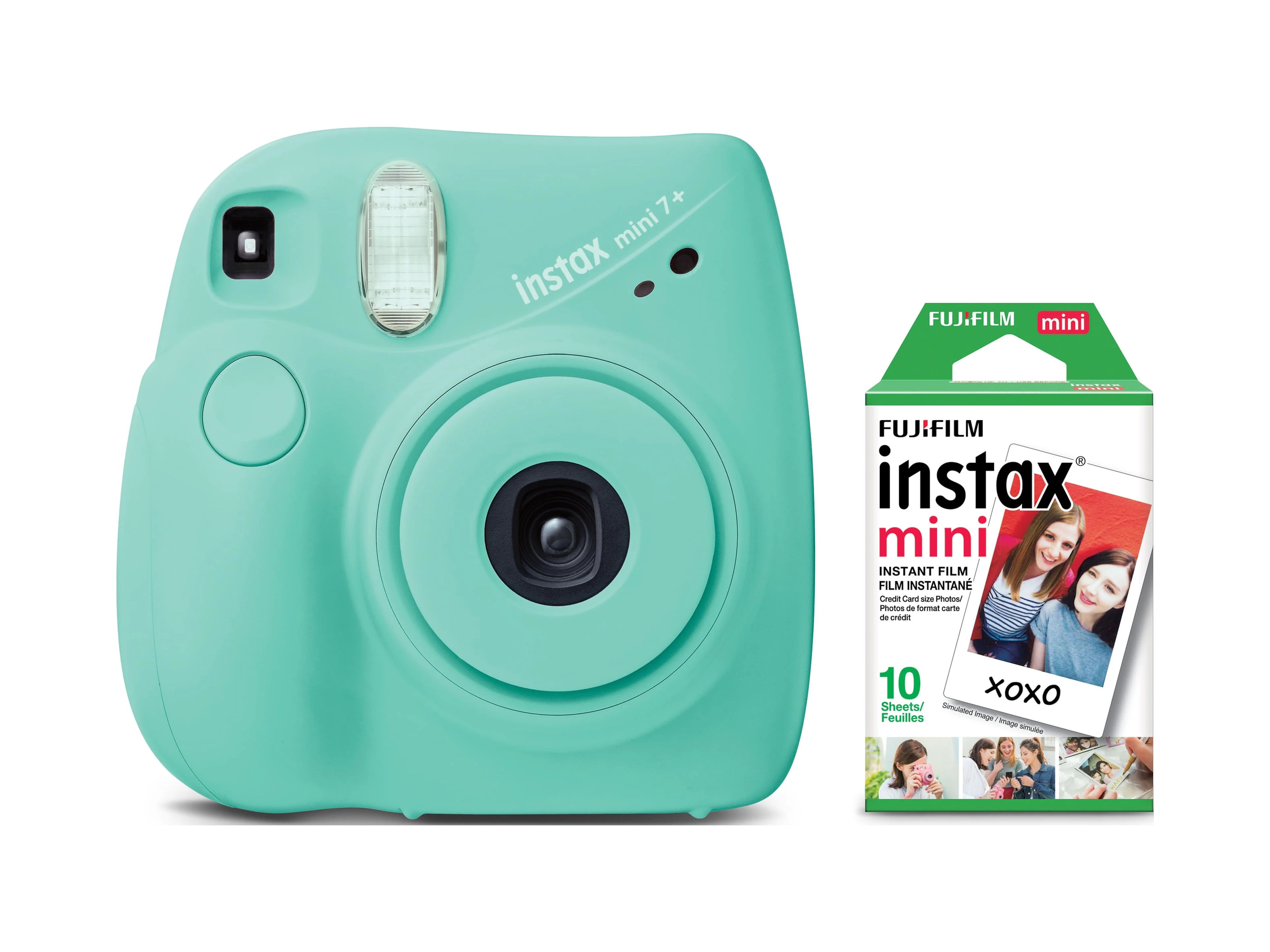 Fujifilm INSTAX Mini 7+ Exclusive Blister Bundle with Bonus Pack of Film (10-pack Mini Film), Sea... | Walmart (US)