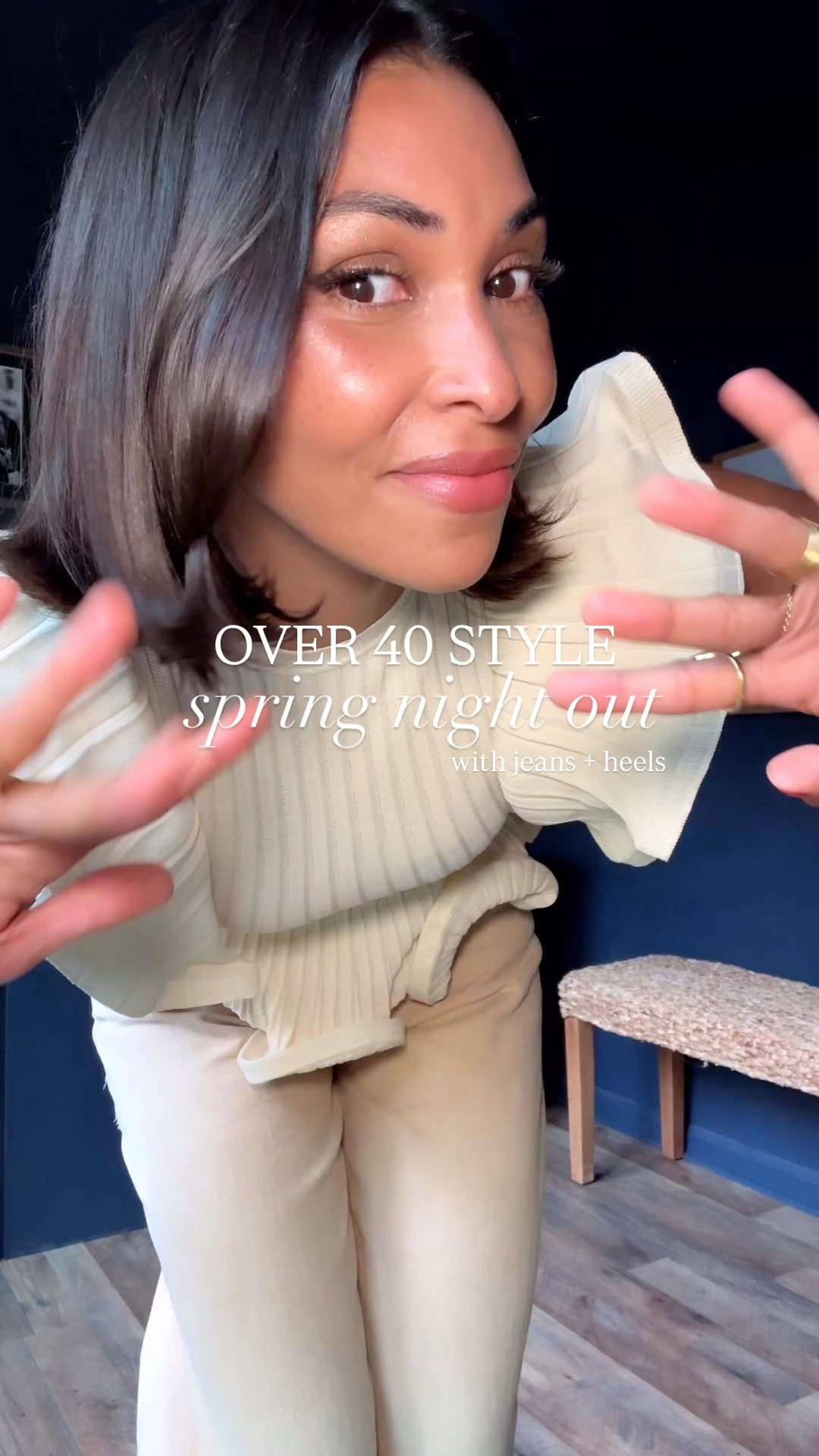 Over 40 style spring night out with jeans + heels ✨

#LTKOver40