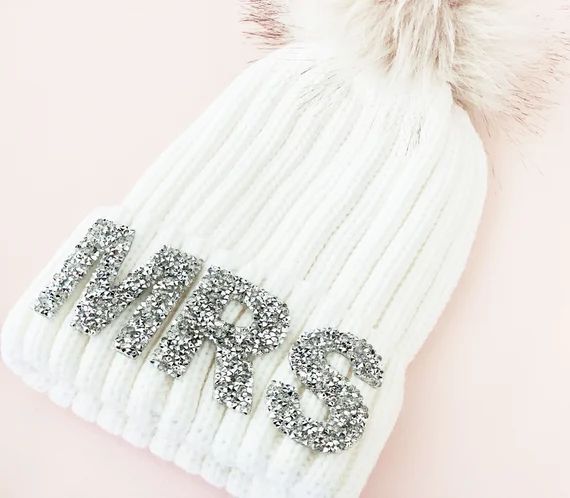 MRS Beanie Hat  Bride Beanie Hat Bridal Shower Gift for Bride | Etsy | Etsy (US)